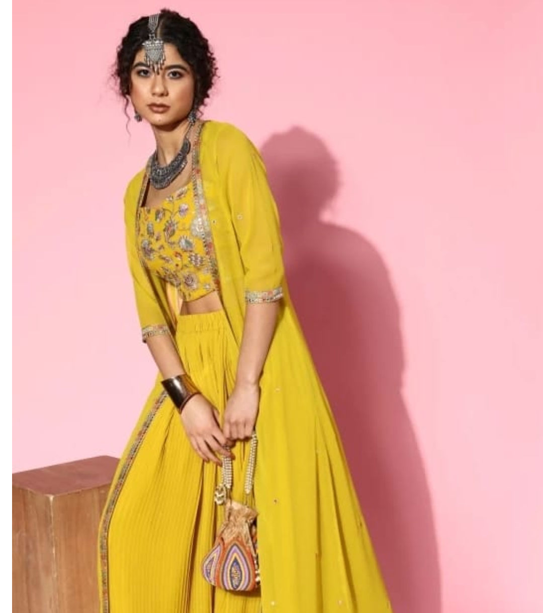 kvsfab Women Ethnic Jacket, Top and Palazzo Set - Buy kvsfab Women Ethnic Jacket, Top and Palazzo Set Online at Best Prices in India | Flipkart.com