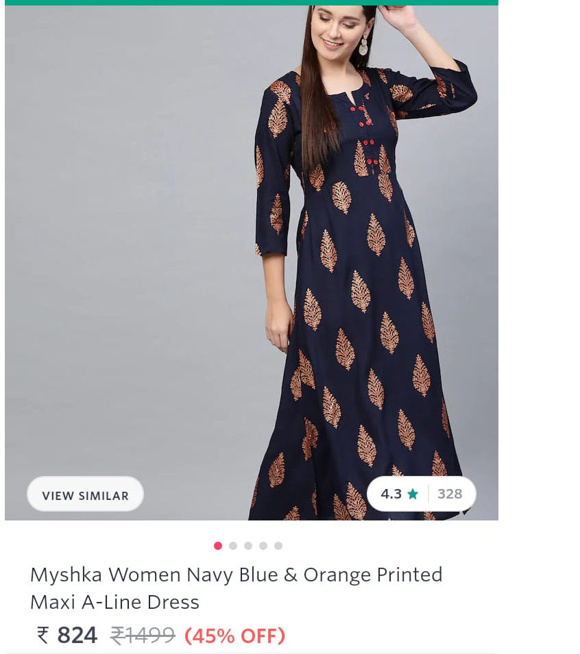 Myntra haul sales maxi dress